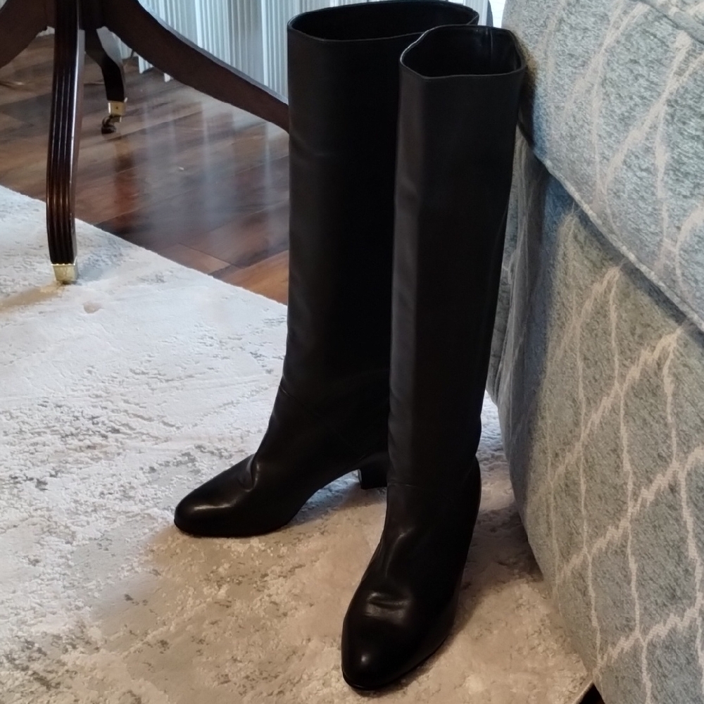 Peter Kaiser Elegant Black Knee-High Leather Women's Boots